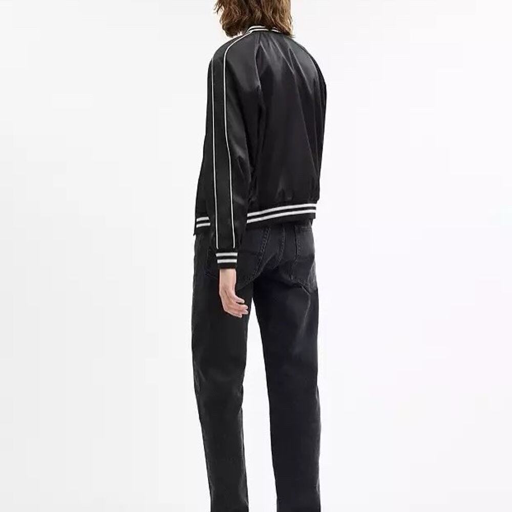 NWT Coach Women's Reversible Signature Souvenir Varsity Jacket CAH06 Black XS - Picture 6 of 9